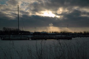 Hul i sky Aalborg Lystbådehavn