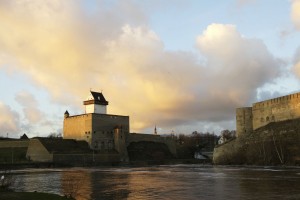 Narva Floden Hermann Castle Ivangorod Fortress