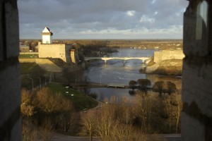 Narva Floden Hermann Castle Ivangorod Fortress