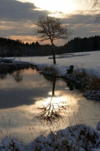 Sne ved Røde Mølle