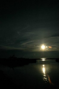 Sol over Bagenkop Havn