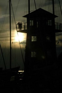 Sol over Bagenkop Havn