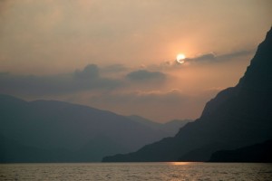 Solnedgang Hormuz Strædet, Oman