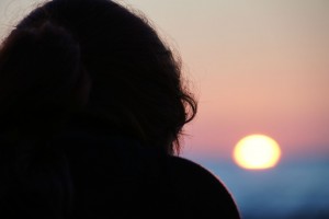 Solnedgang ved Rødhus Strand