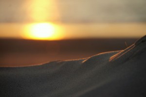 Solnedgang ved Rødhus Strand