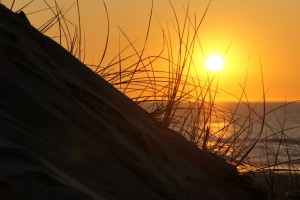 Solnedgang ved Rødhus Strand