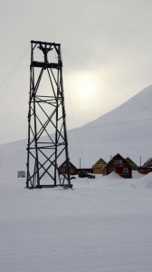 Tovbane til kulmine Longyearbyen