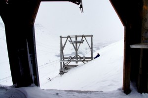 Udsigt fra nedlagt kulmine
