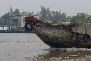Båd i Mekong-deltaet