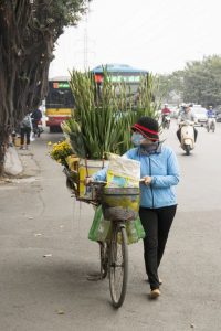 Blomsterbutik på cykel, Hanoi