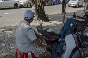 Frokost på scooter, Ho Chi Minh Byen
