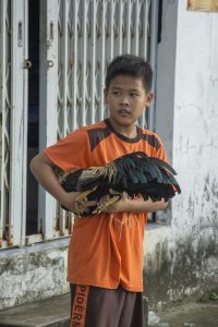 Fattigt kvarter i Can Tho i Mekongdeltaet