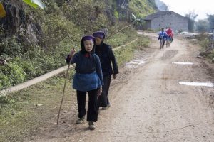 Tay-kvinder ved Ban Gioc