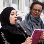 Rasha Khalife & Khadra Farah fra Enhedslisten holdt tale