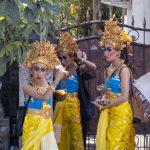 Sanur, Bali: Der gøres klar til traditionel dans og optræden