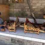 Sanur, Bali: Den balinesiske xylofon, rindik, er lavet af bambus. Den kaldes også gambang eller tingklik.