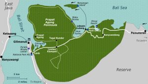 Kort Bali Nationalpark